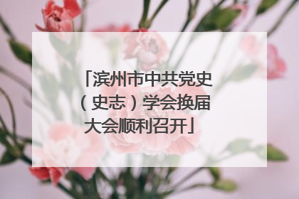 滨州市中共党史（史志）学会换届大会顺利召开