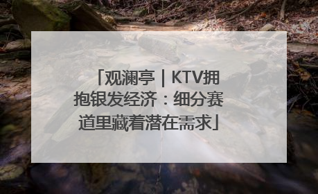 观澜亭｜KTV拥抱银发经济：细分赛道里藏着潜在需求