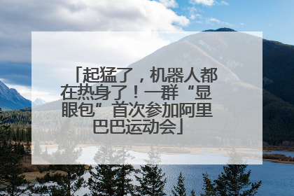 起猛了，机器人都在热身了！一群“显眼包”首次参加阿里巴巴运动会