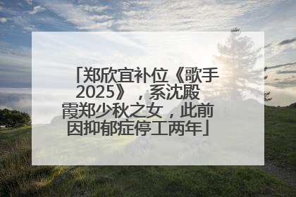 郑欣宜补位《歌手2025》，系沈殿霞郑少秋之女，此前因抑郁症停工两年