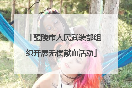 醴陵市人民武装部组织开展无偿献血活动