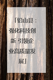 铅山县：强化科技创新 引领企业高质量发展