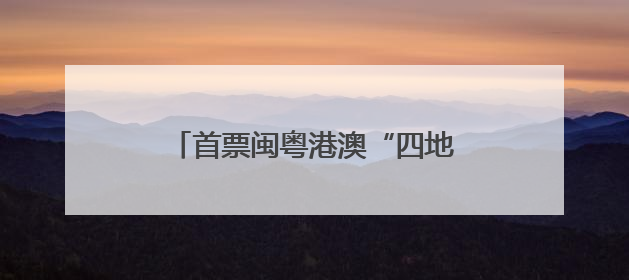 首票闽粤港澳“四地一锁”出口货物通关