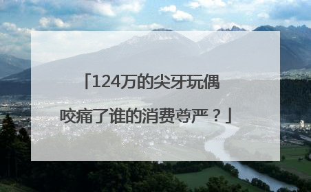 124万的尖牙玩偶 咬痛了谁的消费尊严？