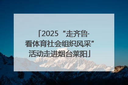 2025“走齐鲁·看体育社会组织风采”活动走进烟台莱阳