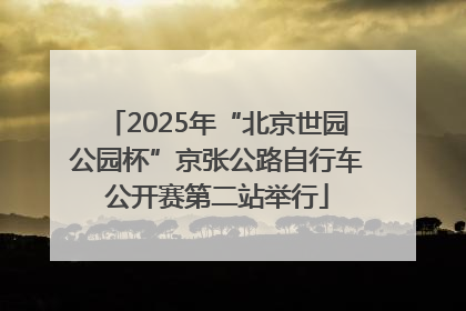 2025年“北京世园公园杯”京张公路自行车公开赛第二站举行