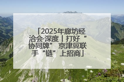 2025年廊坊经洽会·深度丨打好“协同牌” 京津冀联手“链”上招商