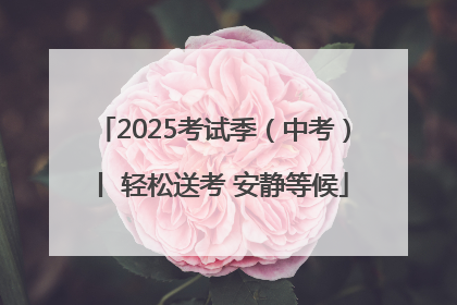 2025考试季（中考）丨 轻松送考 安静等候