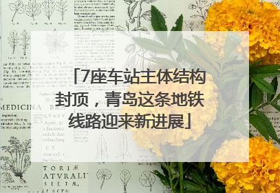 7座车站主体结构封顶，青岛这条地铁线路迎来新进展