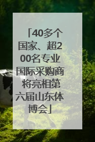 40多个国家、超200名专业国际采购商 将亮相第六届山东体博会