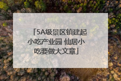 5A级景区镇建起小吃产业园 仙居小吃要做大文章