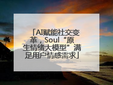 AI赋能社交变革，Soul“原生情绪大模型”满足用户情感需求